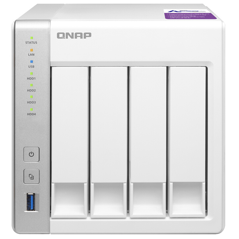 威聯(lián)通（QNAP） TS-431P 1G 內(nèi)存 雙核1.7GHz處理器 2個(gè)網(wǎng)絡(luò)端口 4盤位NAS網(wǎng)絡(luò)存儲(chǔ)器 (無(wú)內(nèi)置硬盤)