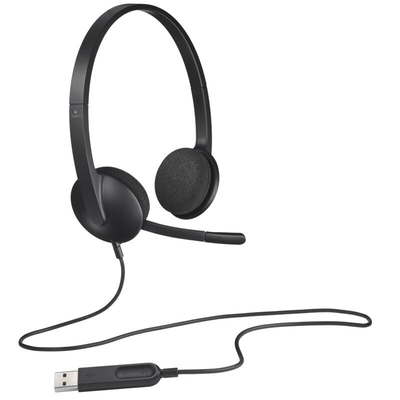 羅技（Logitech） H340 耳麥耳機麥克風(fēng)可調(diào)節(jié)佩戴音樂