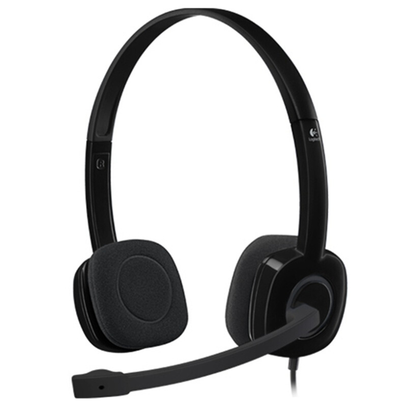 羅技（Logitech） H151 立體聲耳機麥克風(fēng) 黑色