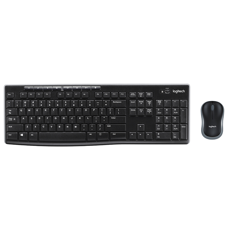 羅技（Logitech） MK270 無線鍵鼠套裝（黑色） 