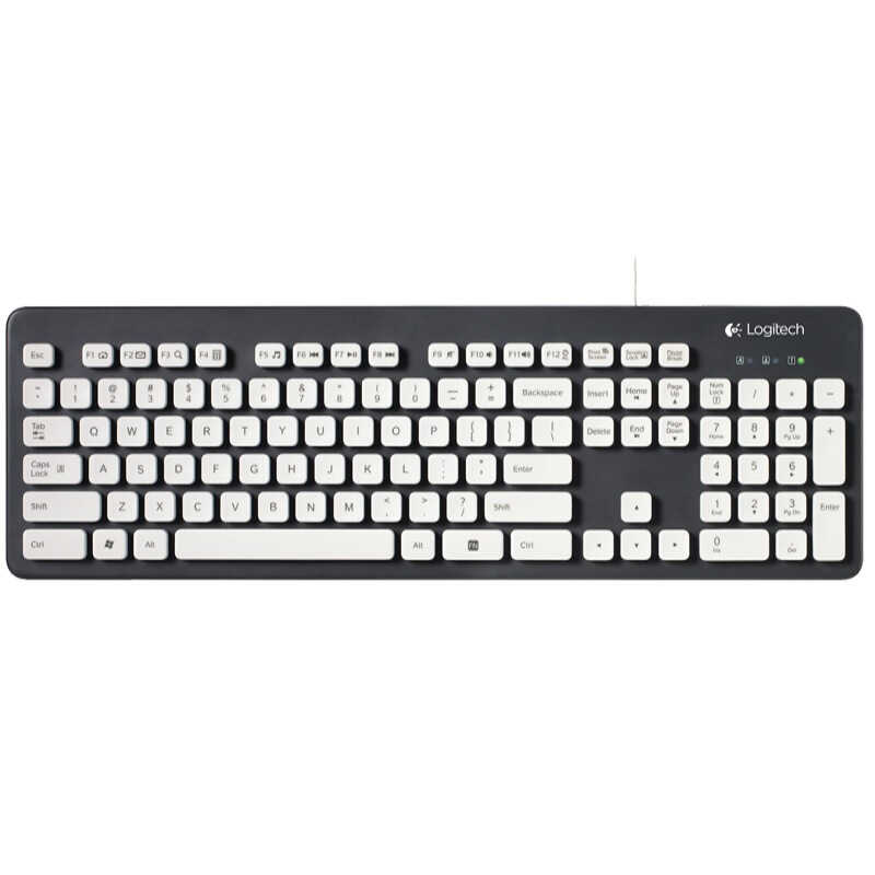 羅技（Logitech） K310 有線水洗鍵盤（白色） 