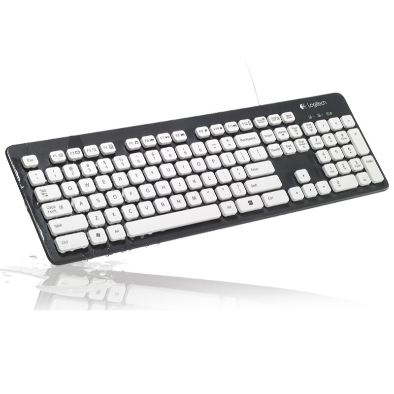 羅技（Logitech） K310 有線水洗鍵盤（白色） _http://www.nebao.cn/img/sp/283/4ff473dc-6de0-4da7-b824-e553025b9c31.jpg