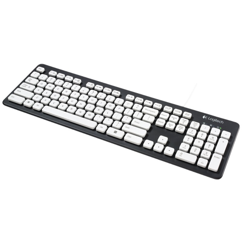 羅技（Logitech） K310 有線水洗鍵盤（白色） _http://www.nebao.cn/img/sp/283/5c46fc7b-6605-4aaa-9914-0ec64d10ab52.jpg