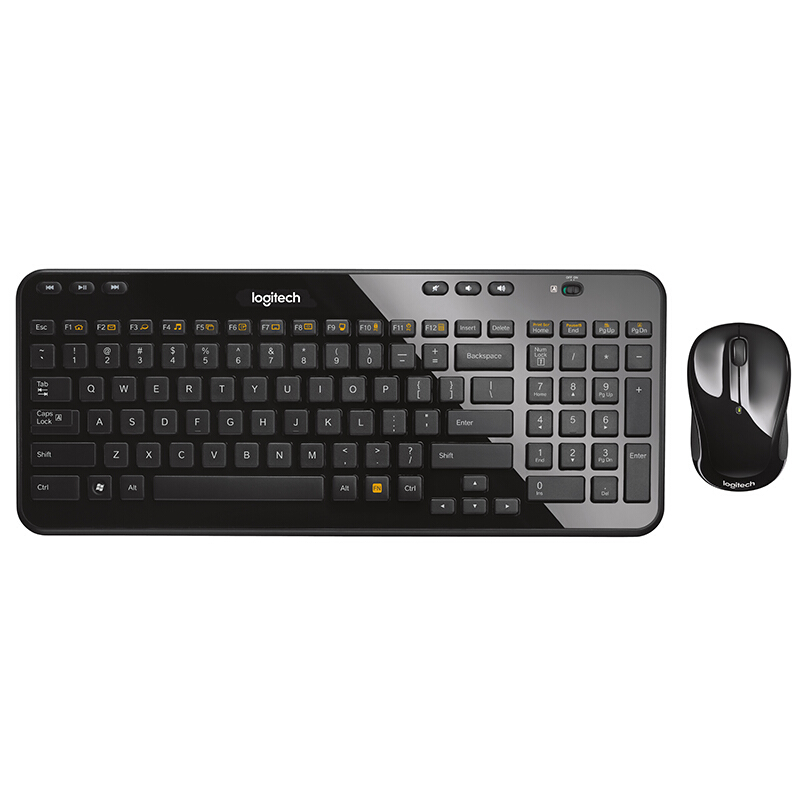 羅技（Logitech） MK365 無線鍵鼠套裝 巧克力鍵盤（黑色） 