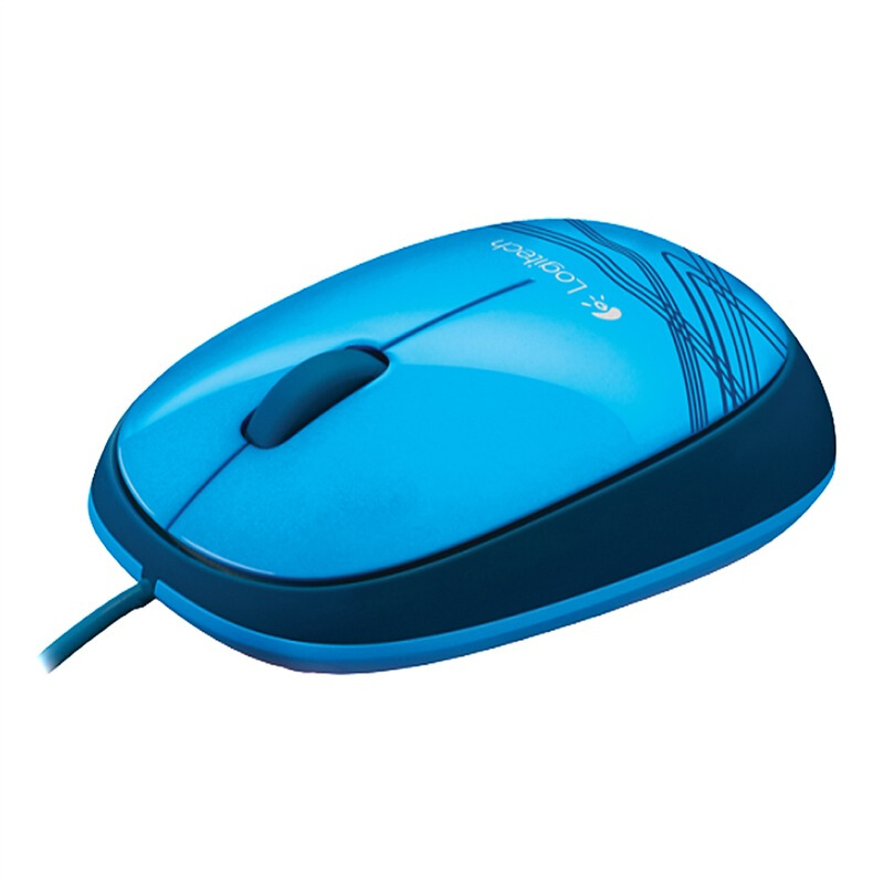 羅技（Logitech） M105 時尚多彩鼠標(biāo) 左右手通用 (活力藍(lán)) 
