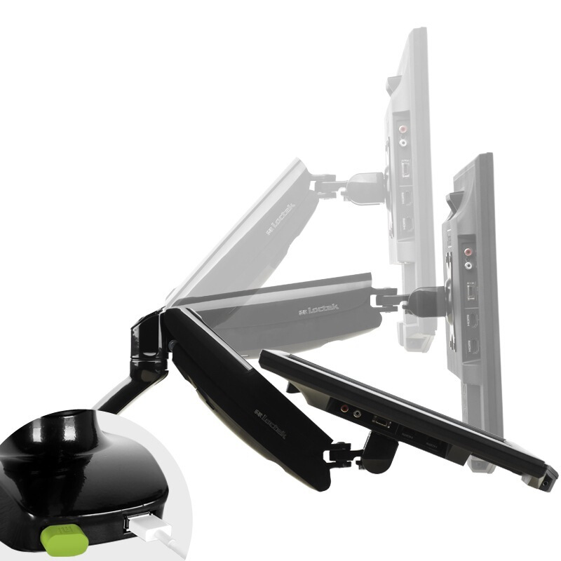 樂歌（Loctek） D5 液晶電腦顯示器支架 桌面底座旋轉升降伸縮架（黑色）_http://www.nebao.cn/img/sp/296/85878bbd-9637-4ed7-abdf-8bfba9a1b70a.jpg