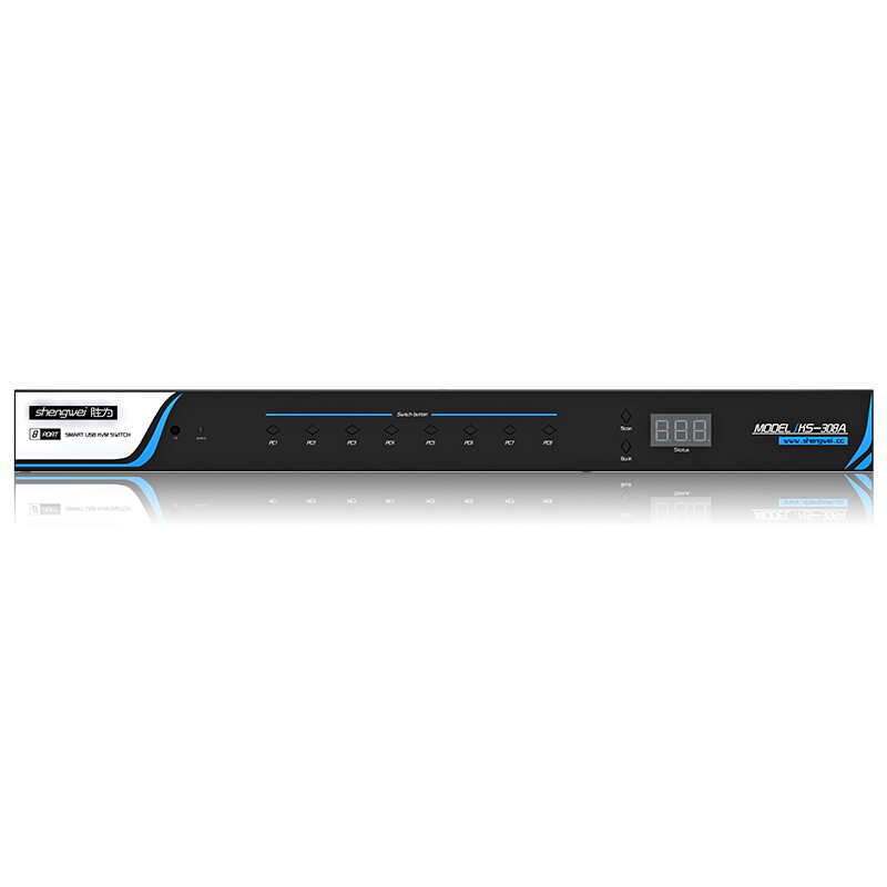 勝為 KS-308A KVM切換器 機(jī)架式 8口帶遙控 顯示器共享器_http://www.nebao.cn/img/sp/301/d12495db-27cc-4d90-bcc3-e73bcaae5087.jpg