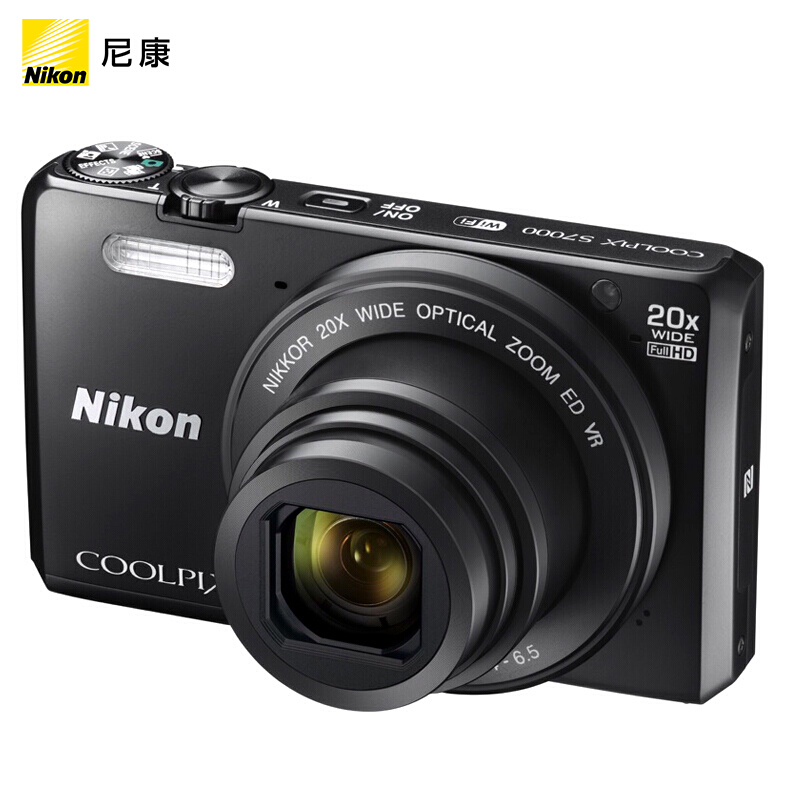 尼康（Nikon） COOLPIX S7000 數碼照相機（黑色）