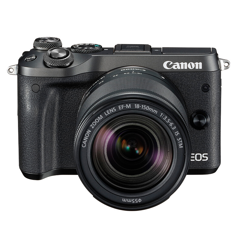 佳能（Canon） EOS M6 可換鏡微單照相機(jī)（18-150鏡頭黑色套機(jī)）