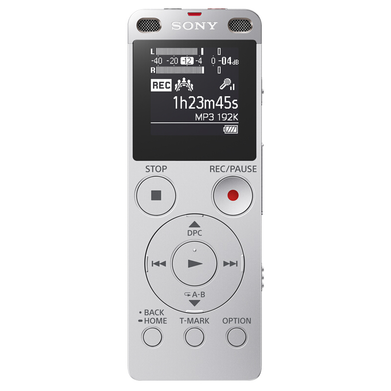 索尼（SONY） ICD-UX565F 數碼錄音棒 纖薄機身 8GB （銀色）