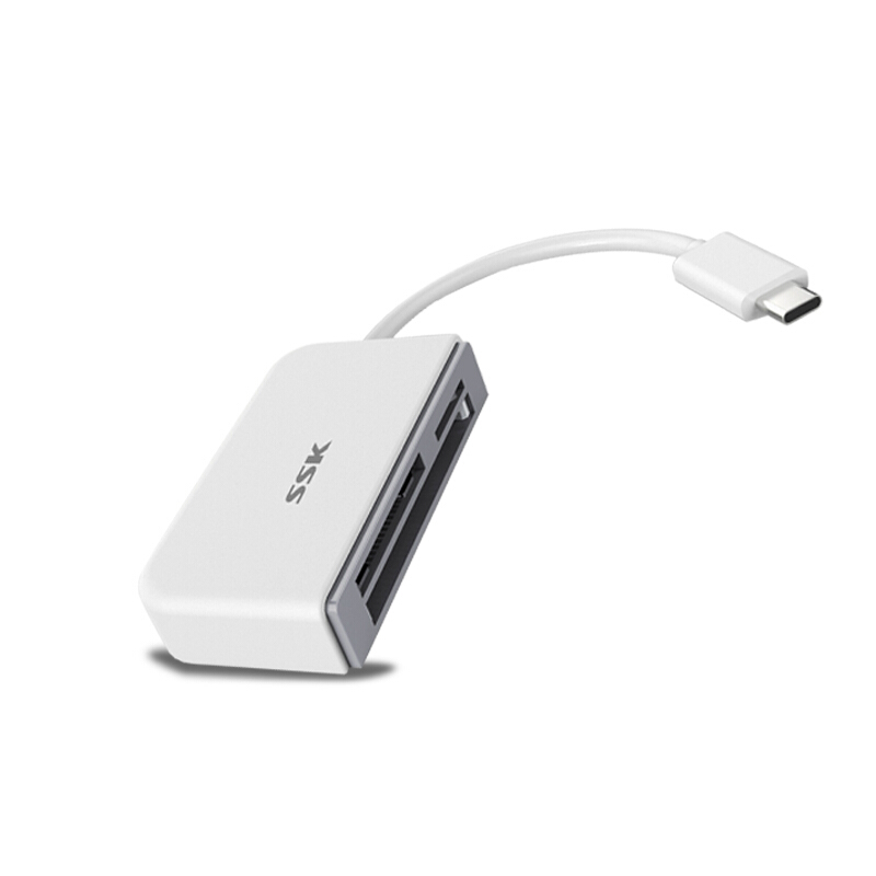 飚王（SSK） SCRM610 Type-c接口多合一讀卡器 支持雙面熱插拔 高速讀寫 TF/SD/CF手機卡相機卡_http://www.nebao.cn/img/sp/323/88d457c3-d895-4f09-b033-ecad663cd760.jpg