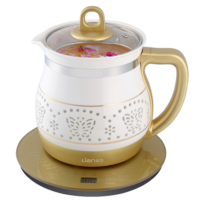 聯(lián)創(chuàng)（Lianc） DF-EP0816M 多功能陶瓷電熱水壺/花茶壺/煮茶器 養(yǎng)生壺 1.8L