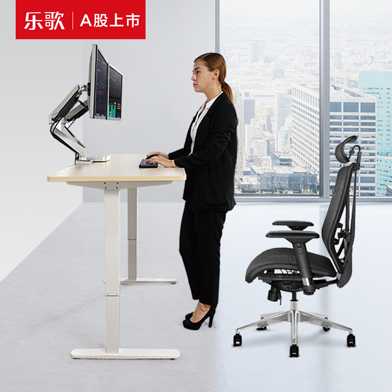 樂歌（Loctek） E1D 站立辦公電動升降桌套裝 (白色桌架/原木色桌板/方形1400x700mm) _http://www.nebao.cn/img/sp/361/bb6726d7-c249-4dc8-a386-503a07bfa8b7.jpg