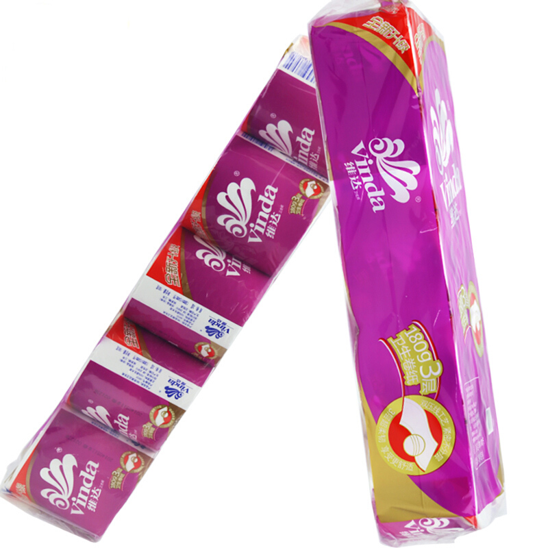 維達（Vinda） V4131 特柔卷筒紙衛生紙 紫色 180g *10卷_http://www.nebao.cn/img/sp/382/3fc8a4c3-90e0-4731-af4d-bdd46bffd5d8.jpg