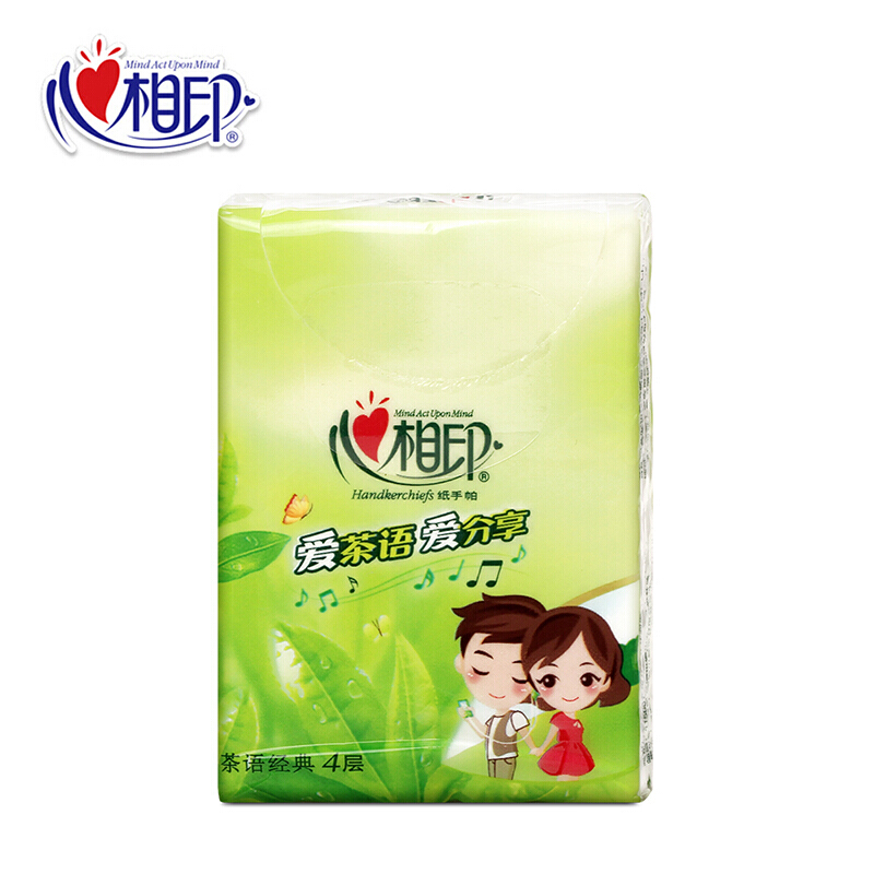 心相印（Mind Act Upon Mind） C1710 茶語系列四層餐巾紙手帕紙12包/條_http://www.nebao.cn/img/sp/387/ca6a97b4-0ddb-45f8-ac7f-97235ceae1a1.jpg