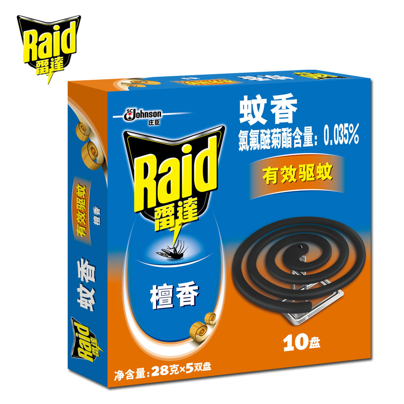 雷達(dá)（Raid） 有效驅(qū)蚊蚊香（檀香）10盤
