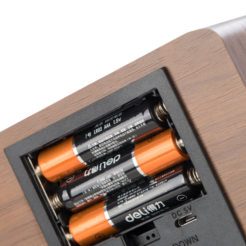 得力（deli） 8814 多功能電子鐘 100*42*70mm (棕色) _http://www.nebao.cn/img/sp/419/5b00277a-8671-4fc5-945f-c04783b92dd2.jpg