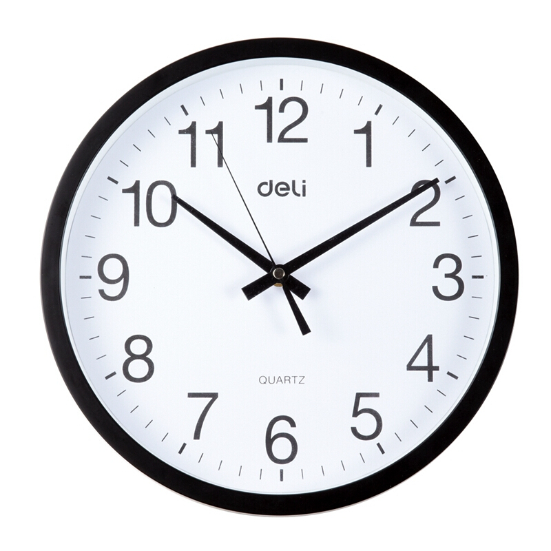 得力（deli） 9005 掛鐘 (只)30cm（12寸） (白色) _http://www.nebao.cn/img/sp/419/6510bcc1-40b4-4420-8ebe-741dc4700f32.jpg