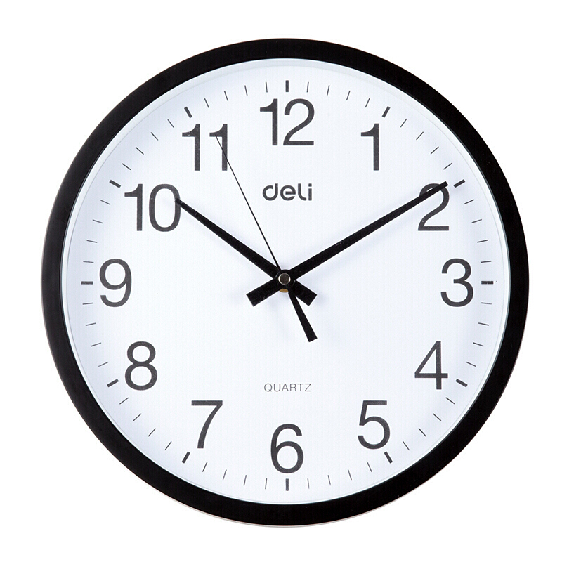 得力（deli） 9006 掛鐘 (只)37CM（14.5寸） (黑色) _http://www.nebao.cn/img/sp/419/9ac30446-137a-43bd-8d19-f4d2890c2cc7.jpg