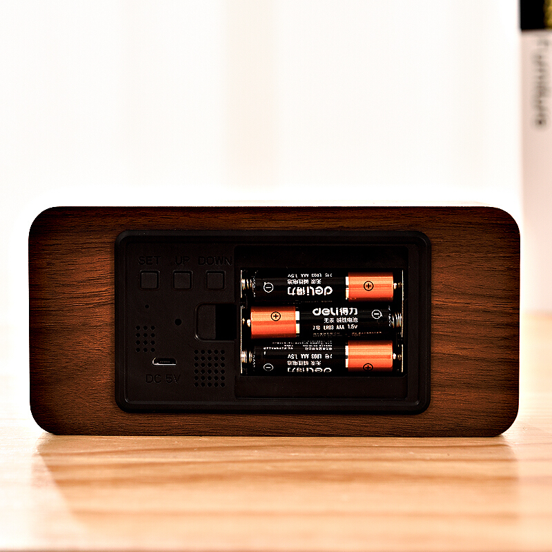 得力（deli） 8815 多功能電子鐘 150*42*70mm (黑色) _http://www.nebao.cn/img/sp/419/c612c842-9ac7-44fb-97a5-966751a92f72.jpg