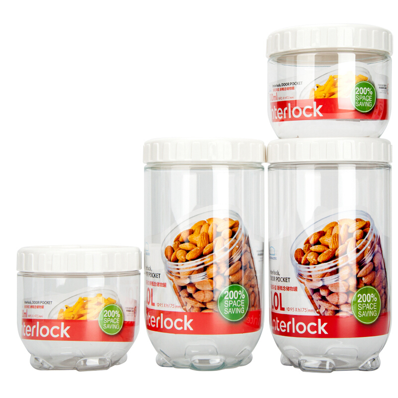 樂扣樂扣（locklock） INL301S001 儲物罐 冰箱側門塑料收納罐 (4件套) _http://www.nebao.cn/img/sp/436/863fdb06-18f0-47cb-b78a-25bc35eaa998.jpg