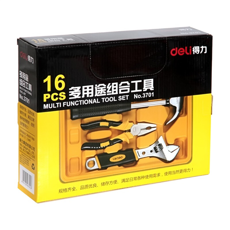 得力（deli） 3701 多功能組合工具箱/工具套裝 16件套_http://www.nebao.cn/img/sp/451/50323858-1e56-44a2-b77c-1e9835fb7dc6.jpg