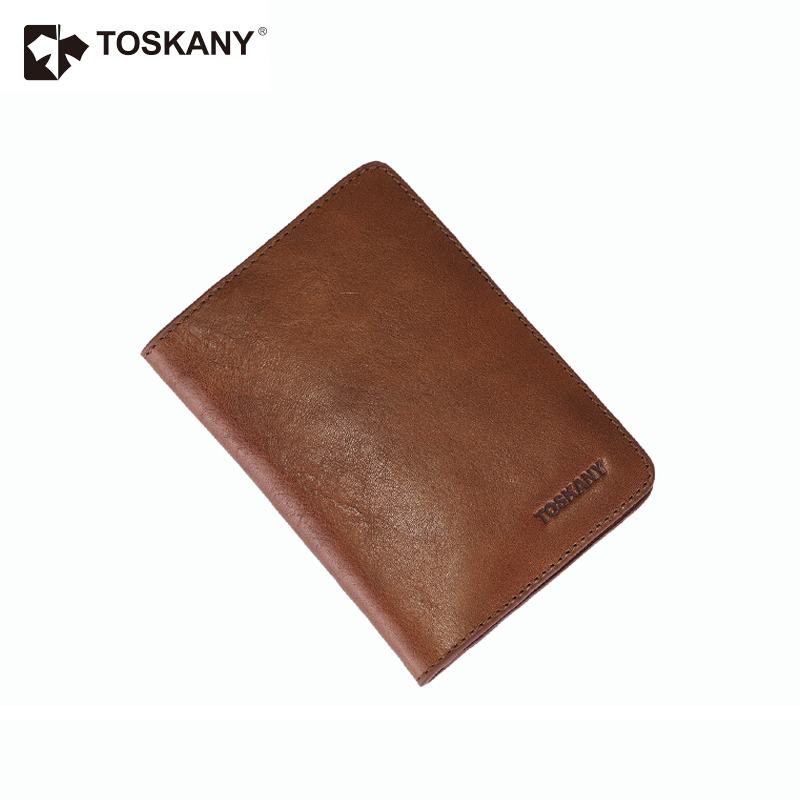 托斯卡尼（TOSKANY） TL66878 多功能護照包 頭層牛皮 (棕色) 