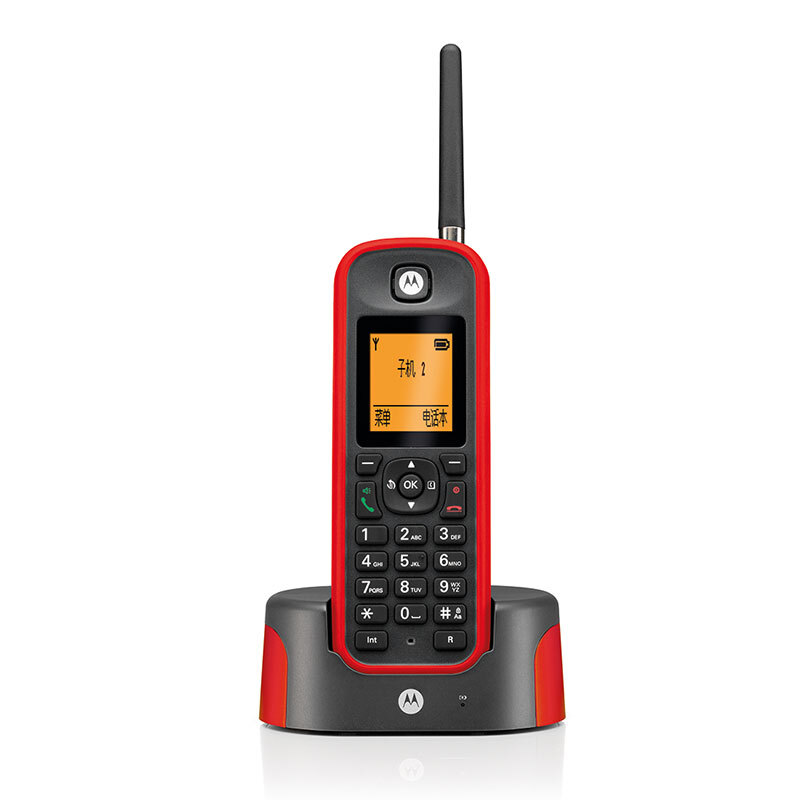 摩托羅拉（Motorola） O201C 電話機 遠距離數字無繩單機 橙色背光電話簿中英文顯示菜單可擴展 無線座機（紅色）_http://www.nebao.cn/img/sp/764/28e7891a-304b-410e-a1fe-555fb0e9b22c.jpg