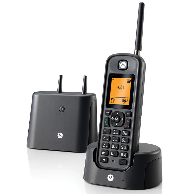 摩托羅拉（Motorola） O202C 電話機 遠距離數字無繩套裝 橙色背光電話簿中英文顯示菜單可擴展 無線座機 （黑色）_http://www.nebao.cn/img/sp/764/8011e20f-3b13-4e7e-81c1-8239d2189f35.jpg