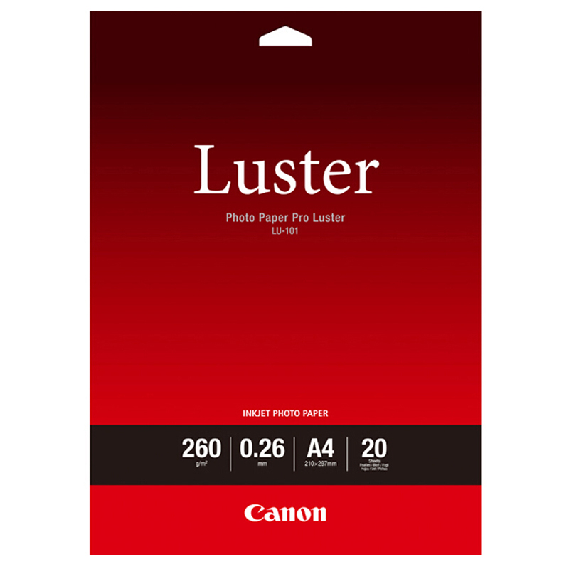 佳能（Canon） LU-101 專業絨面照片紙/相片紙 (A4/20張) 