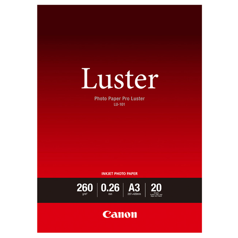 佳能（Canon） LU-101 專業絨面照片紙/相片紙 (A3/20張) 
