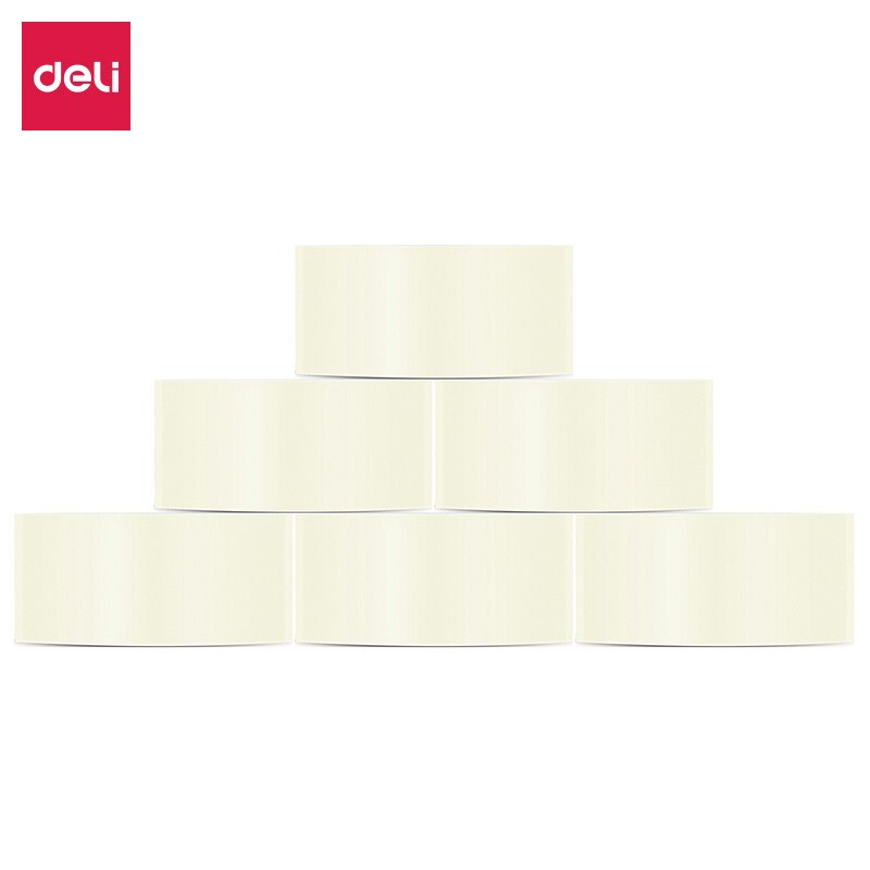 得力（deli） 30911 透明封箱膠帶 48mm*60y 6卷/桶_http://www.nebao.cn/newimg/C202207/1658393506376.jpg