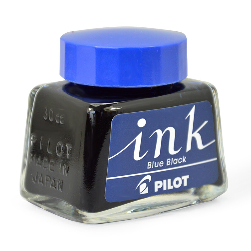 百樂（PILOT）非碳素墨水 不堵筆鋼筆墨水30ml 藍黑INK-30-BB_http://www.nebao.cn/newimg/C202209/1662541080660.jpg