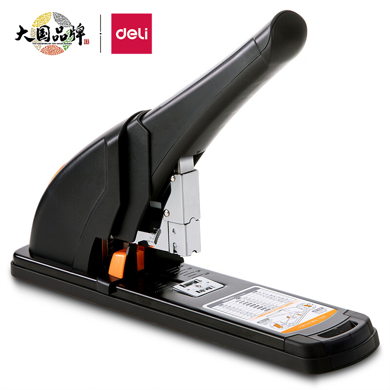 得力(deli)210頁省力重型大訂書機/訂書器 黑色0385_http://www.nebao.cn/newimg/C202310/1697611087202.jpg