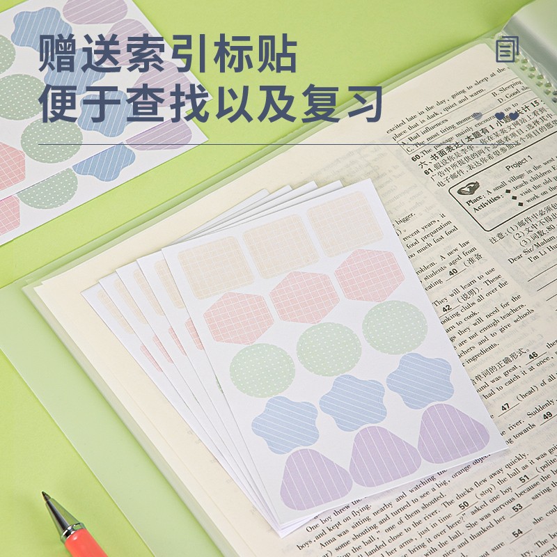 得力(deli)A4/40淡彩資料冊 活頁文件夾 資料試卷收納袋/冊 3只混裝 27152_http://www.nebao.cn/newimg/C202310/1697785342518.jpg