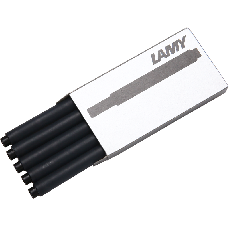 凌美（LAMY） 狩獵者/恒星鋼筆墨膽 墨囊 墨水筆一次性筆芯替換5支裝 T10 黑色_http://www.nebao.cn/newimg/C202311/1699434721868.png