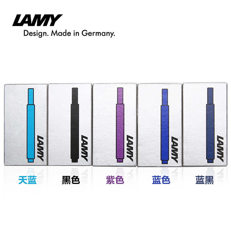 凌美（LAMY）狩獵者/恒星鋼筆墨膽 墨囊 墨水筆一次性筆芯替換5支裝 T10 藍色_http://www.nebao.cn/newimg/C202311/1699434902256.jpg